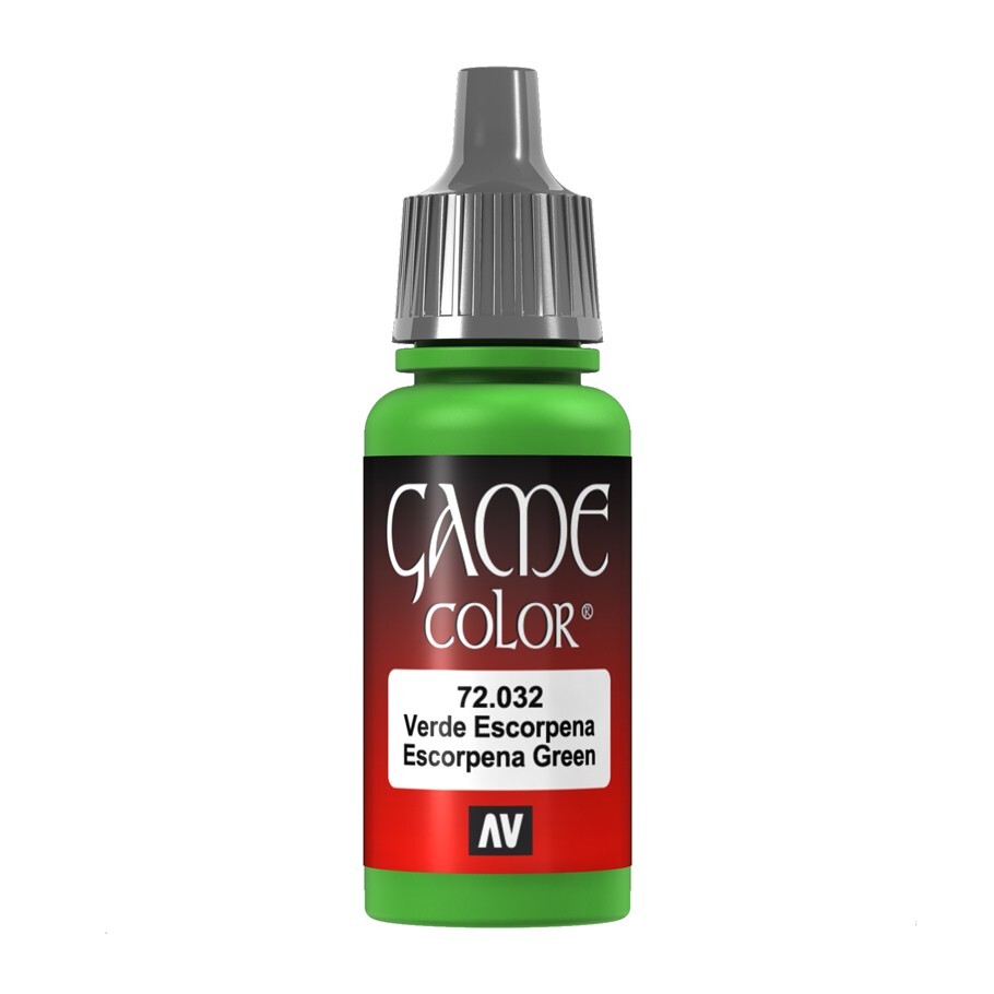Vallejo Escorpena Green Game Color Acrylic Miniatures Paint 17ml VAL72032