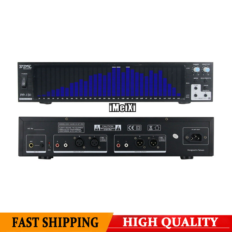 BDS PP-131 Audio Spectrum Analyzer Blue Display VU Music Indicator 31-Segment