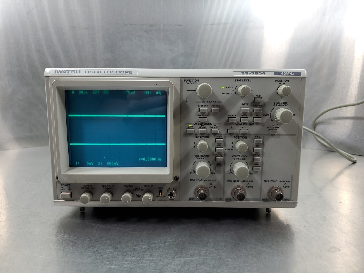 IWATSU SS-7804 40MHz Oscilloscope.                                         5D-20