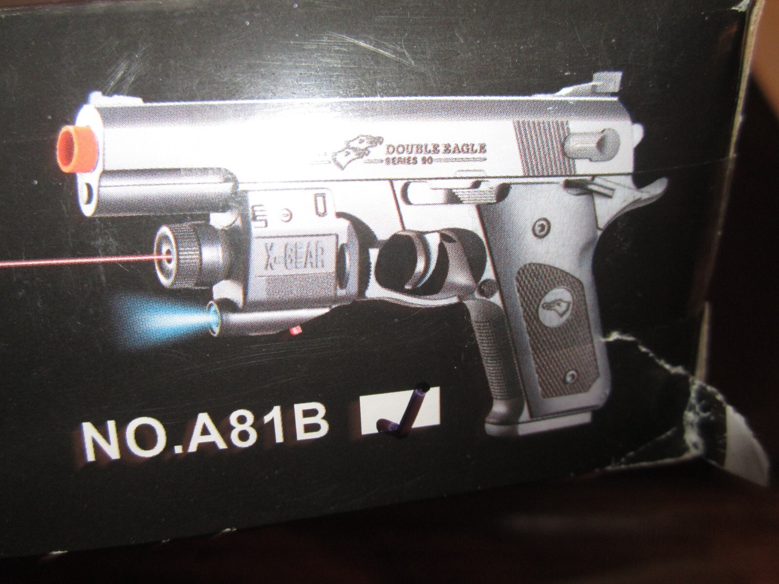 A81B 6MM AIRSOFT GUN WITH LASER SIGHT