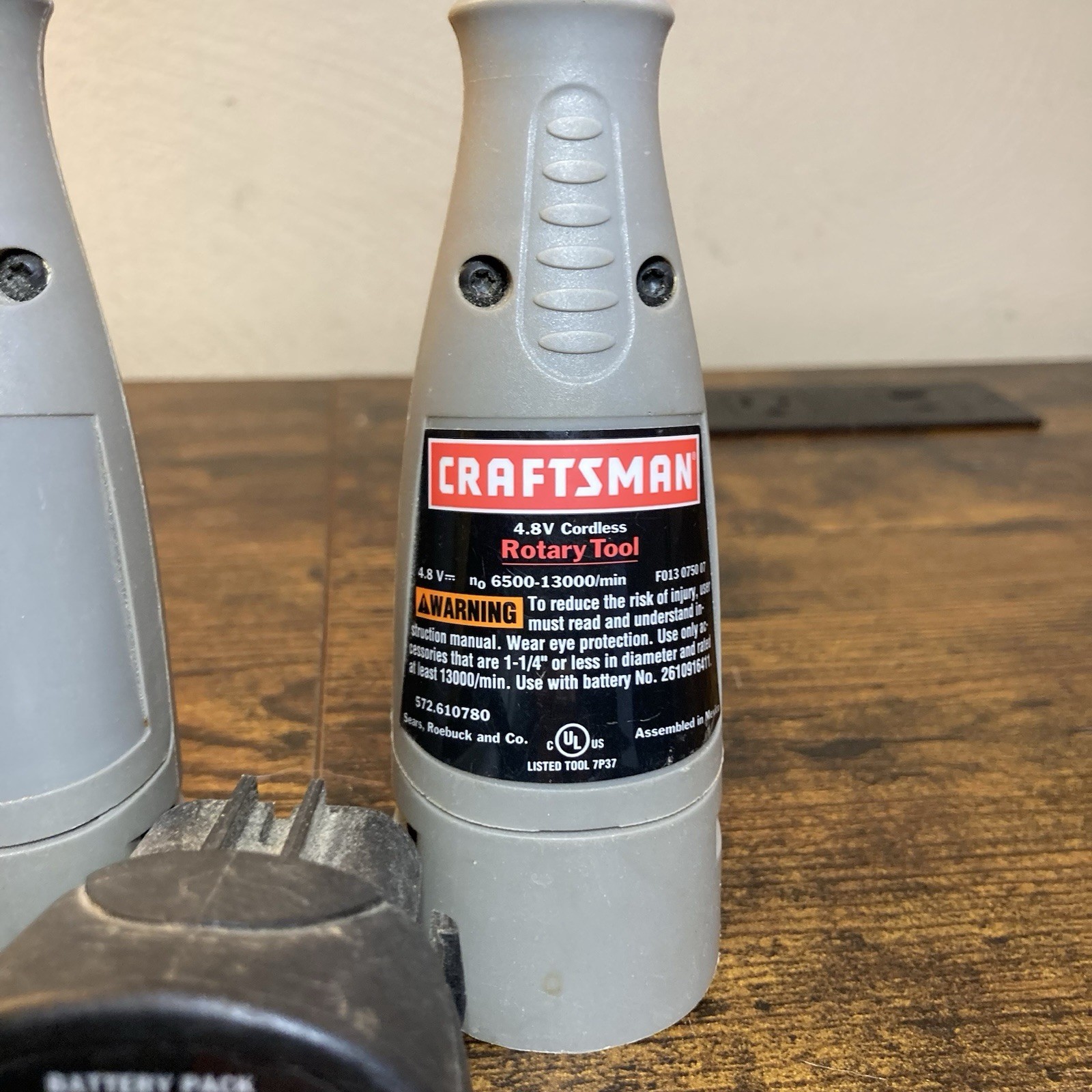 Craftsman 4.8V Cordless Rotary Drills (2) and Untested Battery