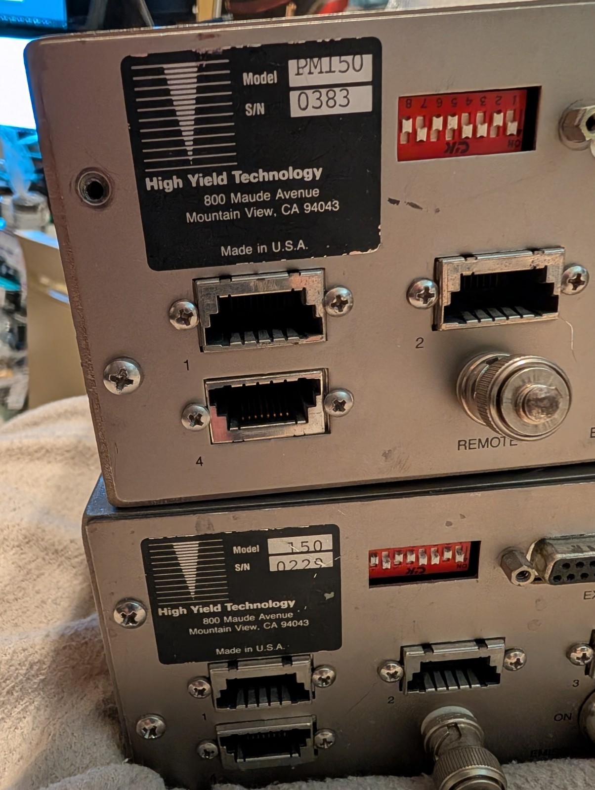 Lot of 2 High Yield Technology PM-150 Controller READ