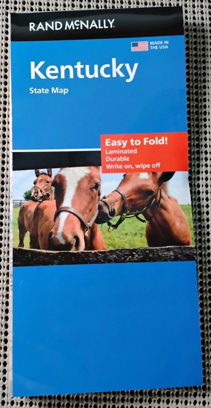 Kentucky Easy-to-Fold Laminated State Map by Rand McNally