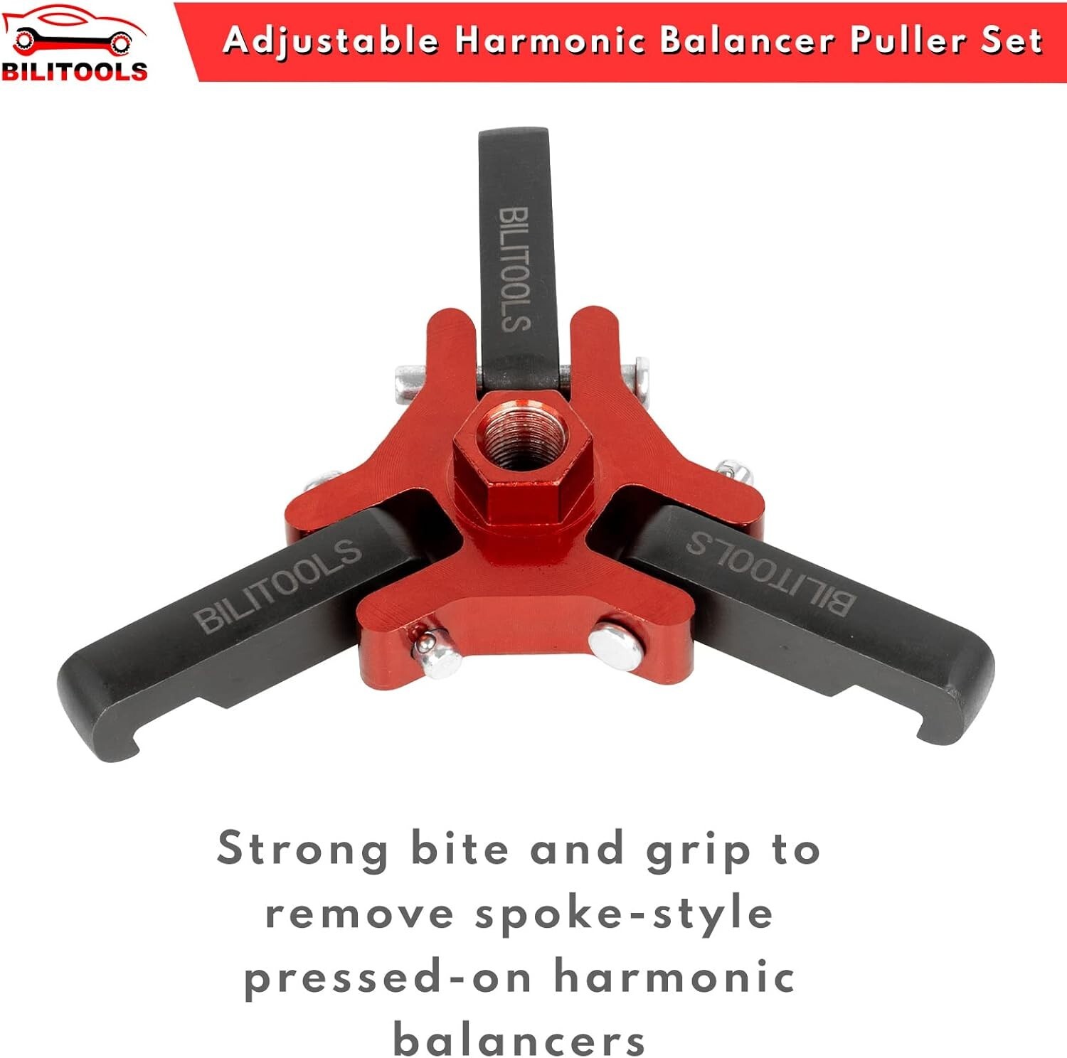 Harmonic Balancer Puller Crank Pulley Removal Kit Engine Motor Rod Auto LS GM