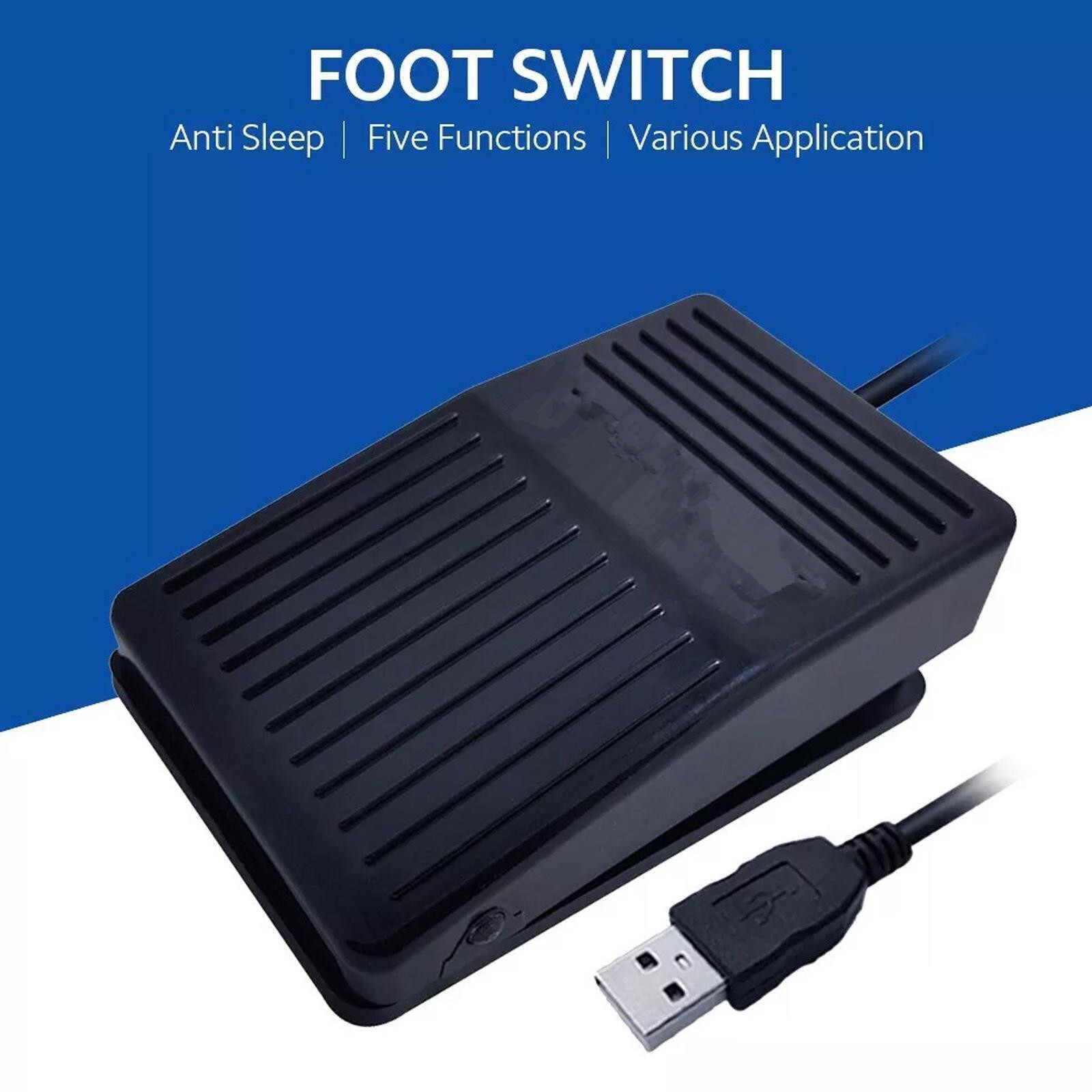 USB Foot Switch Pedal Control Pre-Program Key Mouse For Keyboard PC Computer p