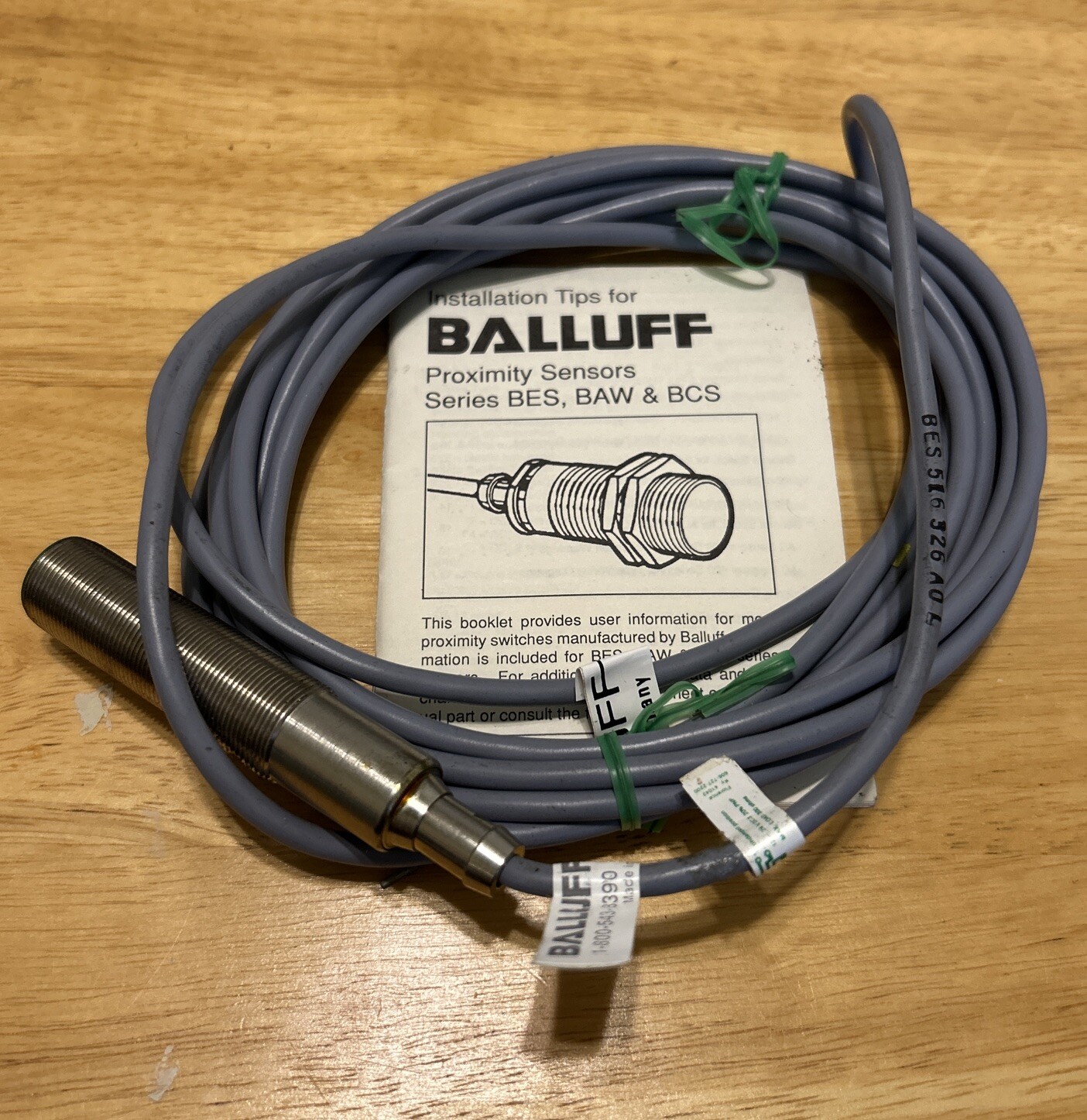 Balluff BES 516-326-A0-L Inductive Proximity Sensor, 18 x 60mm
