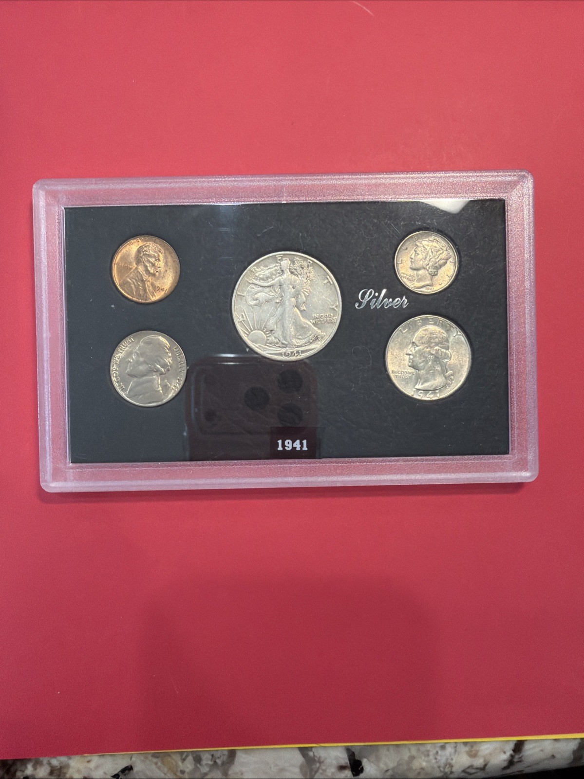 1941 US Coin Set In Genuine Mint Set Holder 90% Silver Gorgeous Coins