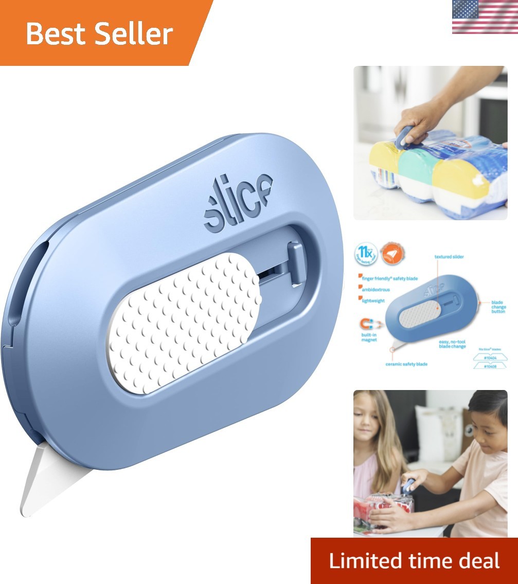 Mini Box Cutter | Manual Retracting | Safe Ceramic Box Cutter Lasting 11x Lon...