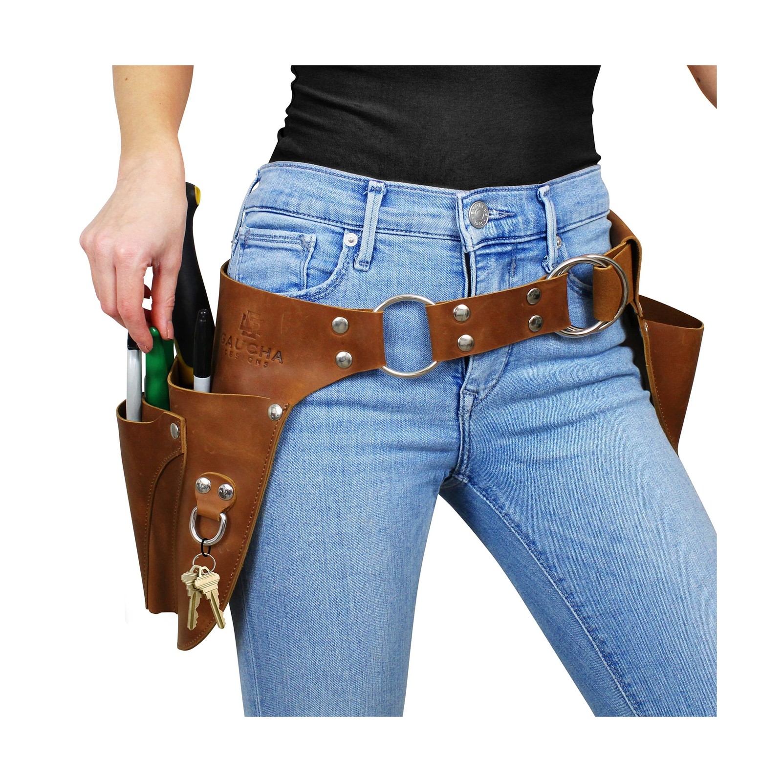 Leather Garden Tool Belt - Gardening gifts for women- Utility belt - Garden T...