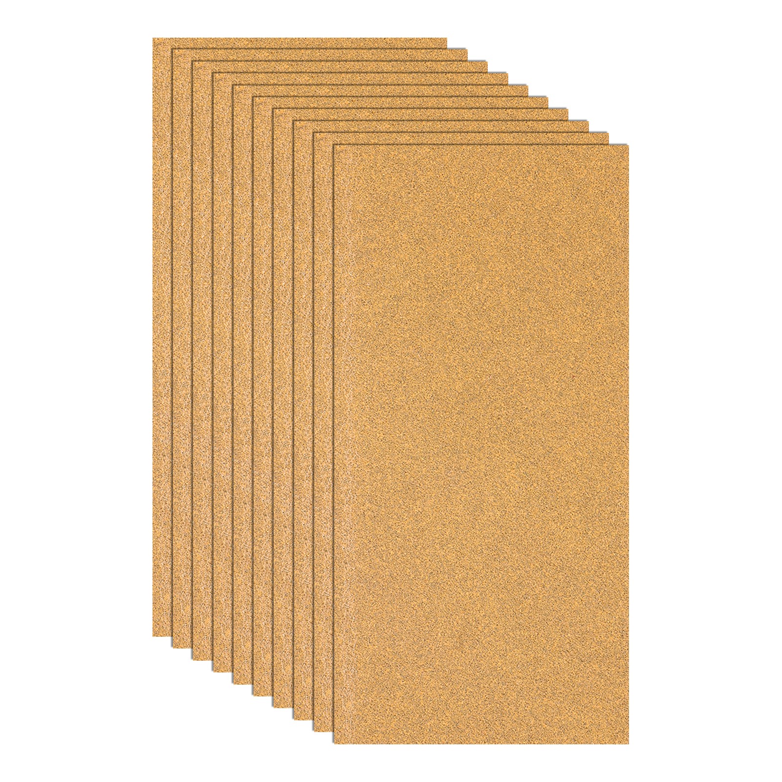 10 Pack 3.6" x 7.3" Sandpaper, 60 Grit Sand Papers for Wood Furniture Floor