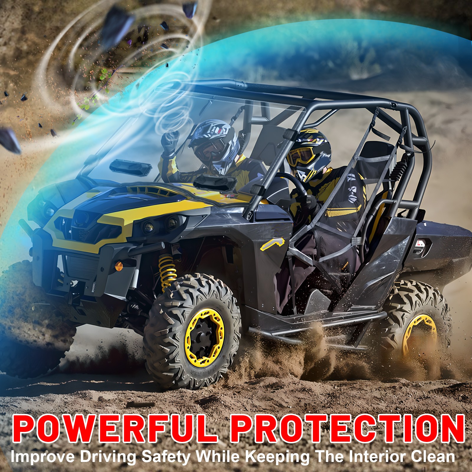 Front Windshield Vented Window For Can Am Commander Max 800/1000 2014-2020