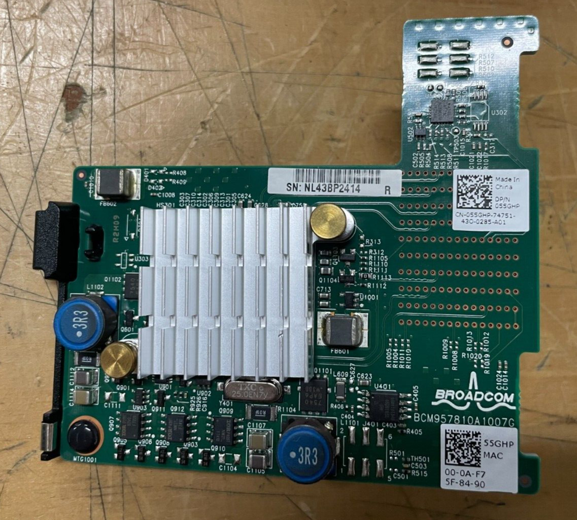 Dell 055GHP Dual Port 10GB Broadcom Mezzanine Card