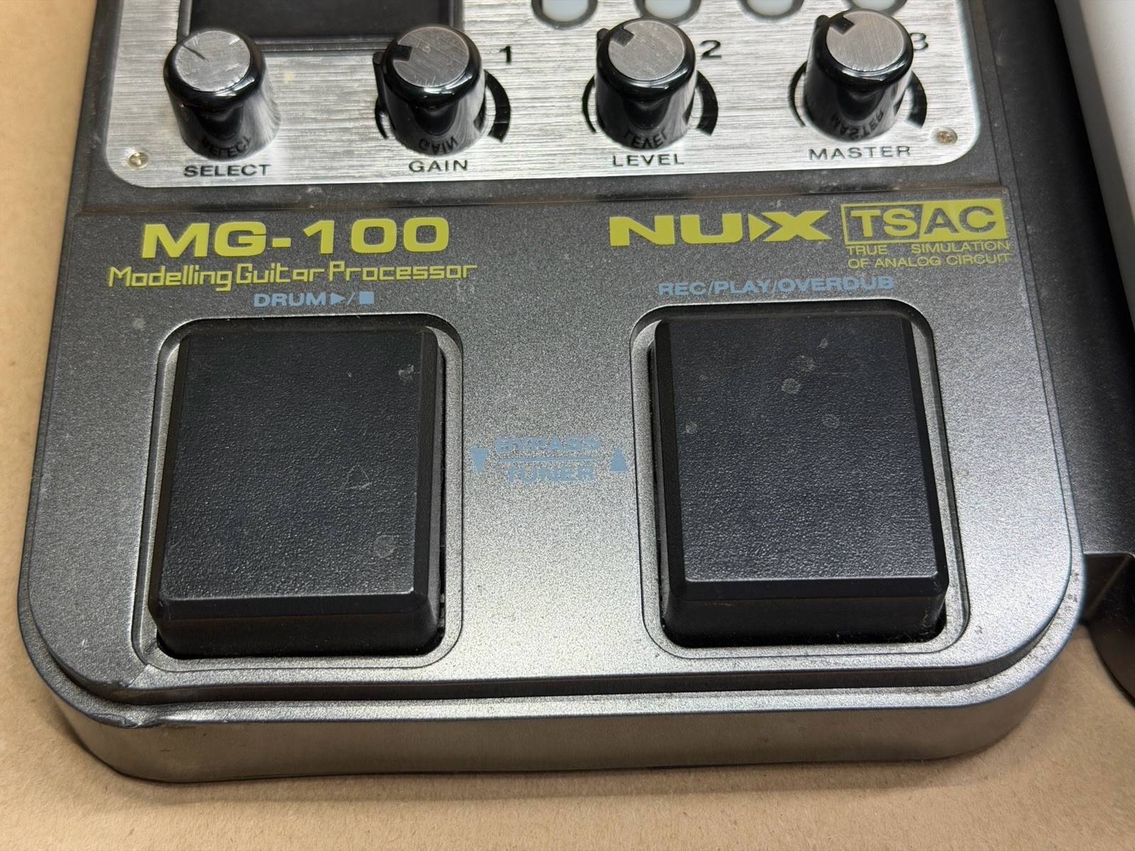 NUX MG-100 Multi-Effects Modeling Guitar Processor Pedal Only | No Power Adapter
