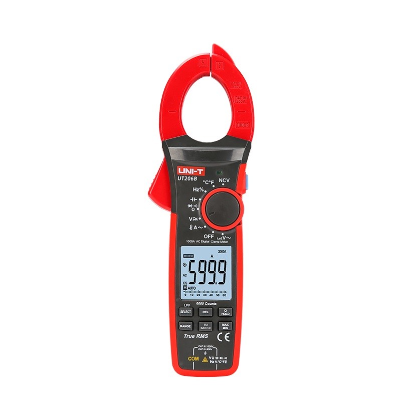 UNI-T UT206B/UT207B/UT208B Intelligent Digital Display Clamp Ammeter Multimeter