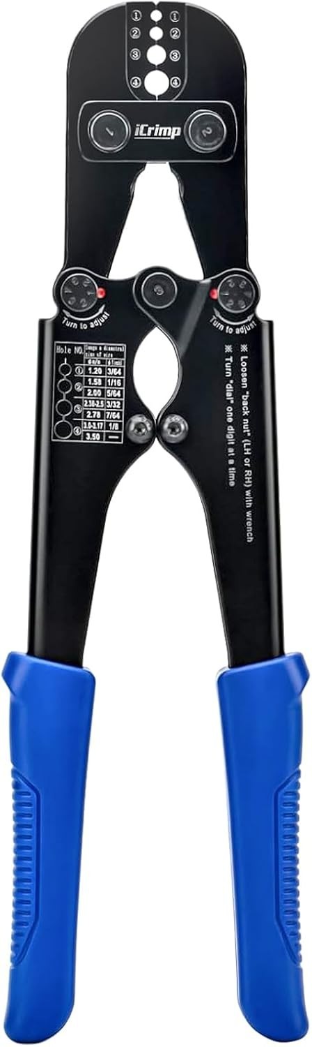 iCrimp 1608M High-Performance Crimping Tool for All Cable Sleeves, Rust-Proof