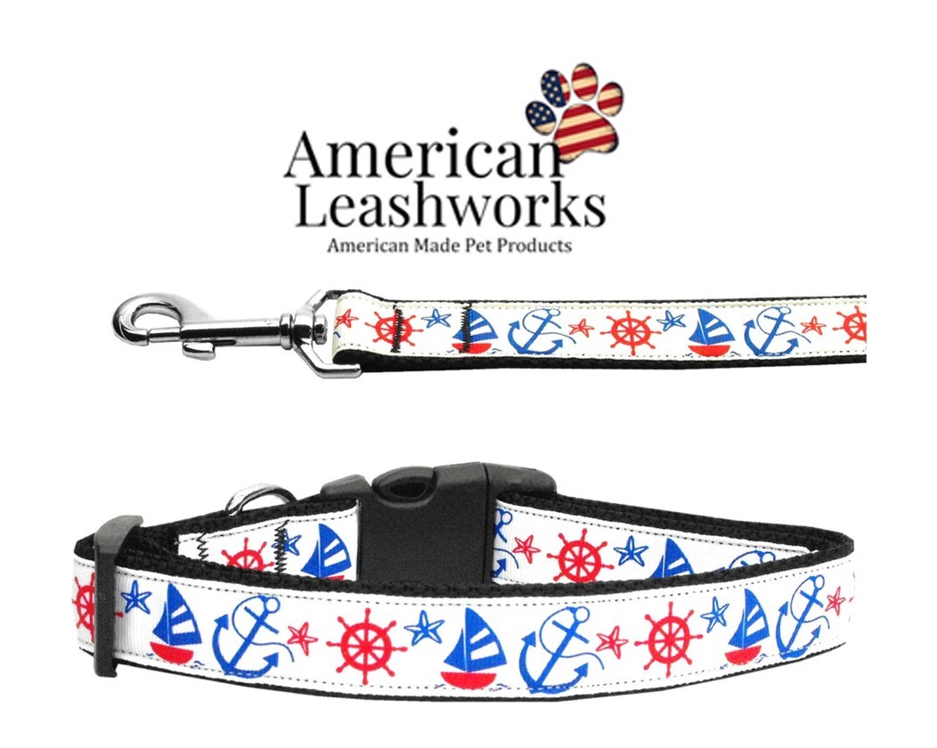 Anchors Away - Made In America - Nylon Leashes and Collars