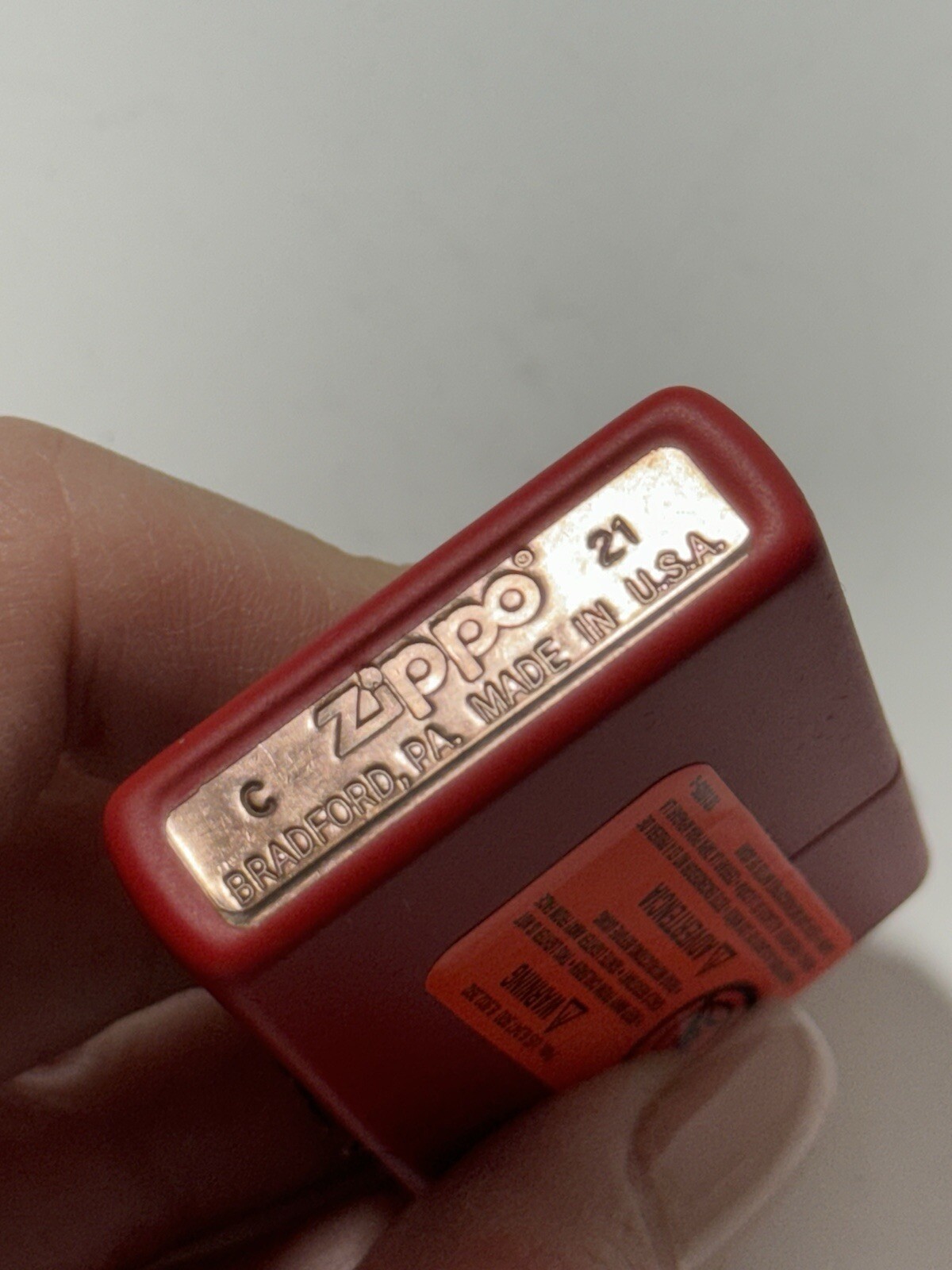 ZIPPO MERRY CRISTMAS CANDY CANE Red Lighter