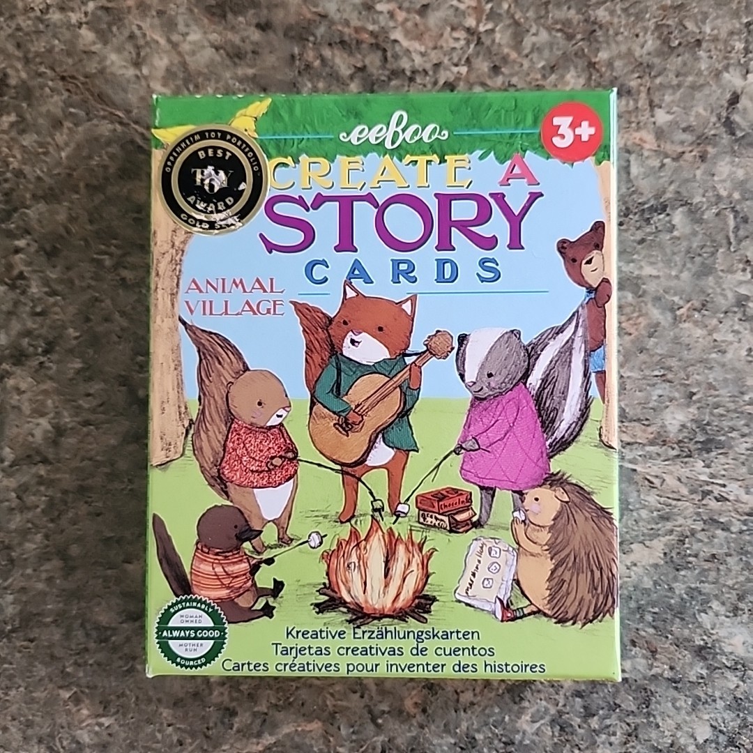 EUC 2019 Eeboo Create a Story Cards "Animal Village" Tell Me a Story for Ages 3+