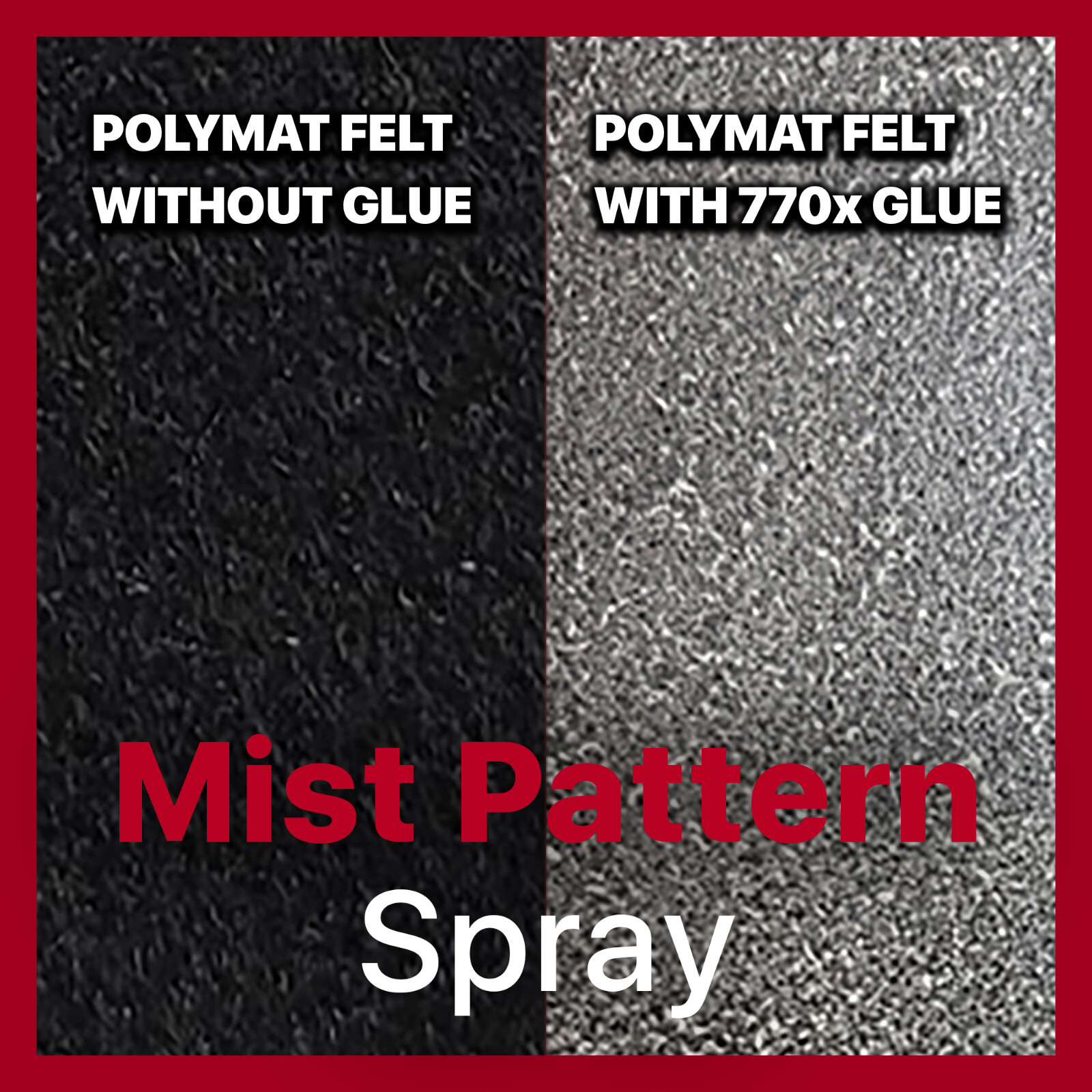 QTY: (8) Polymat 770X MULTIPURPOSE CLEAR MIST SPRAY ADHESIVE