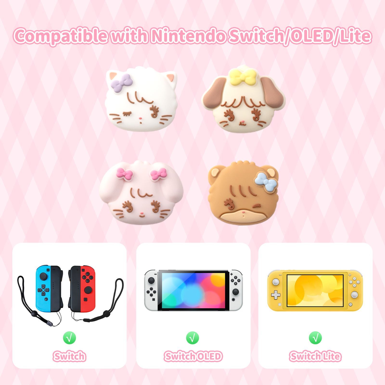 GeekShare Mikko Protective Case for Switch OLED / Regular Switch JoyCon Cover