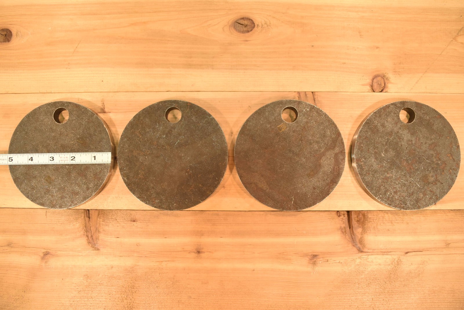 1/2" AR500 Steel Shooting Targets 5" Circles SET OF FOUR