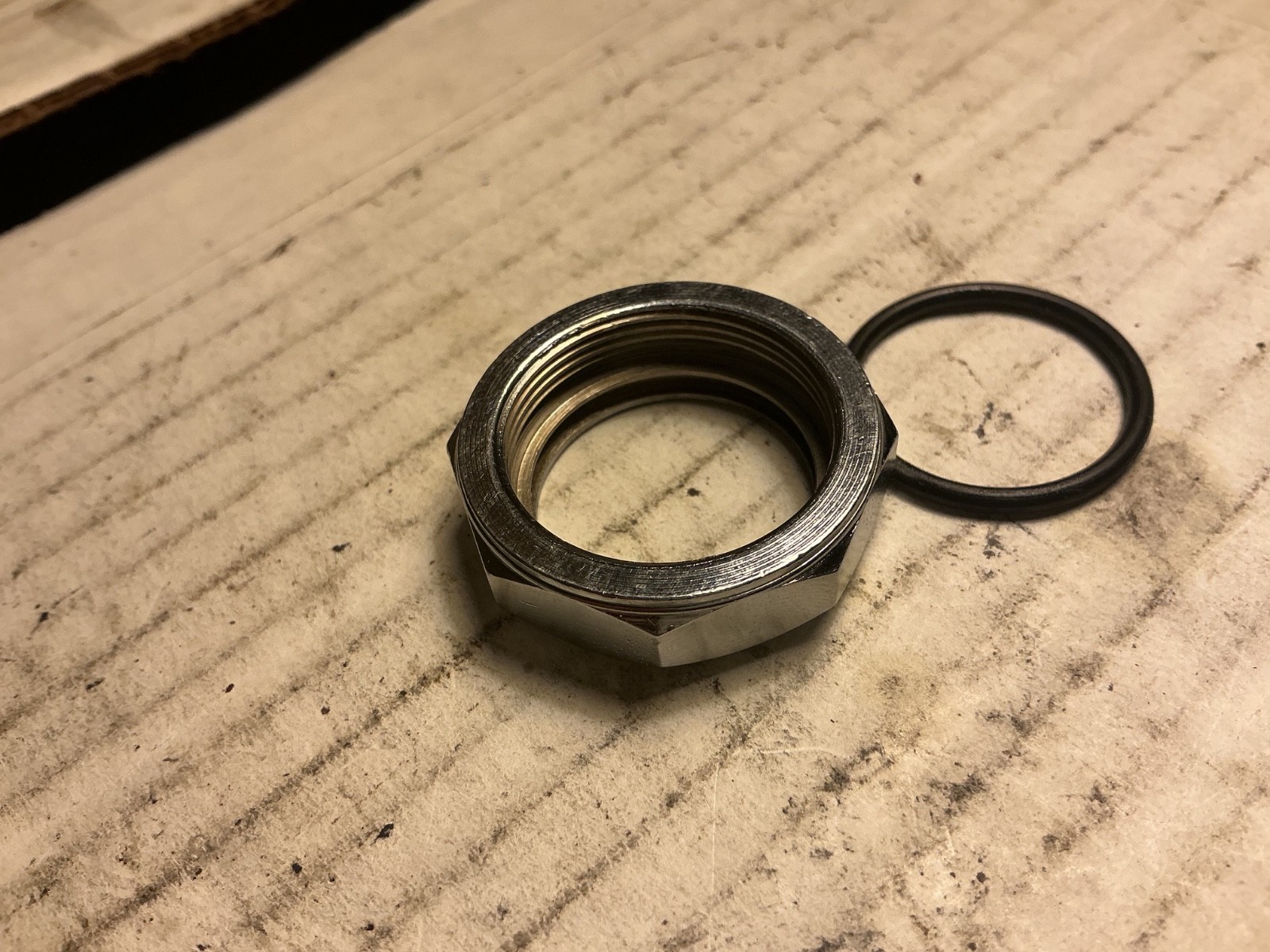 Specialized Bicycle 1" chrome headset locknut