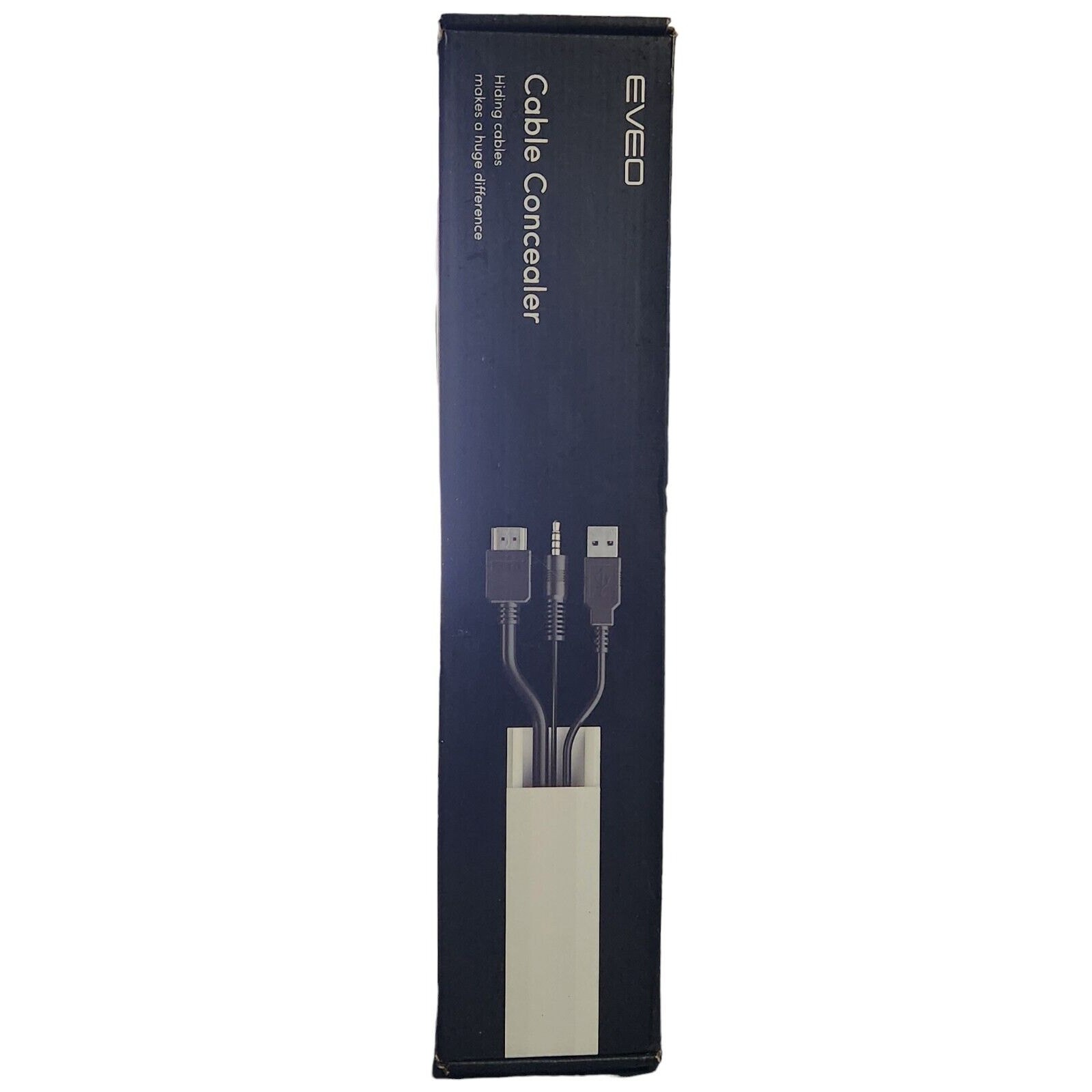 Eveo 150" Cable Concealer Cable White Matte New Sealed