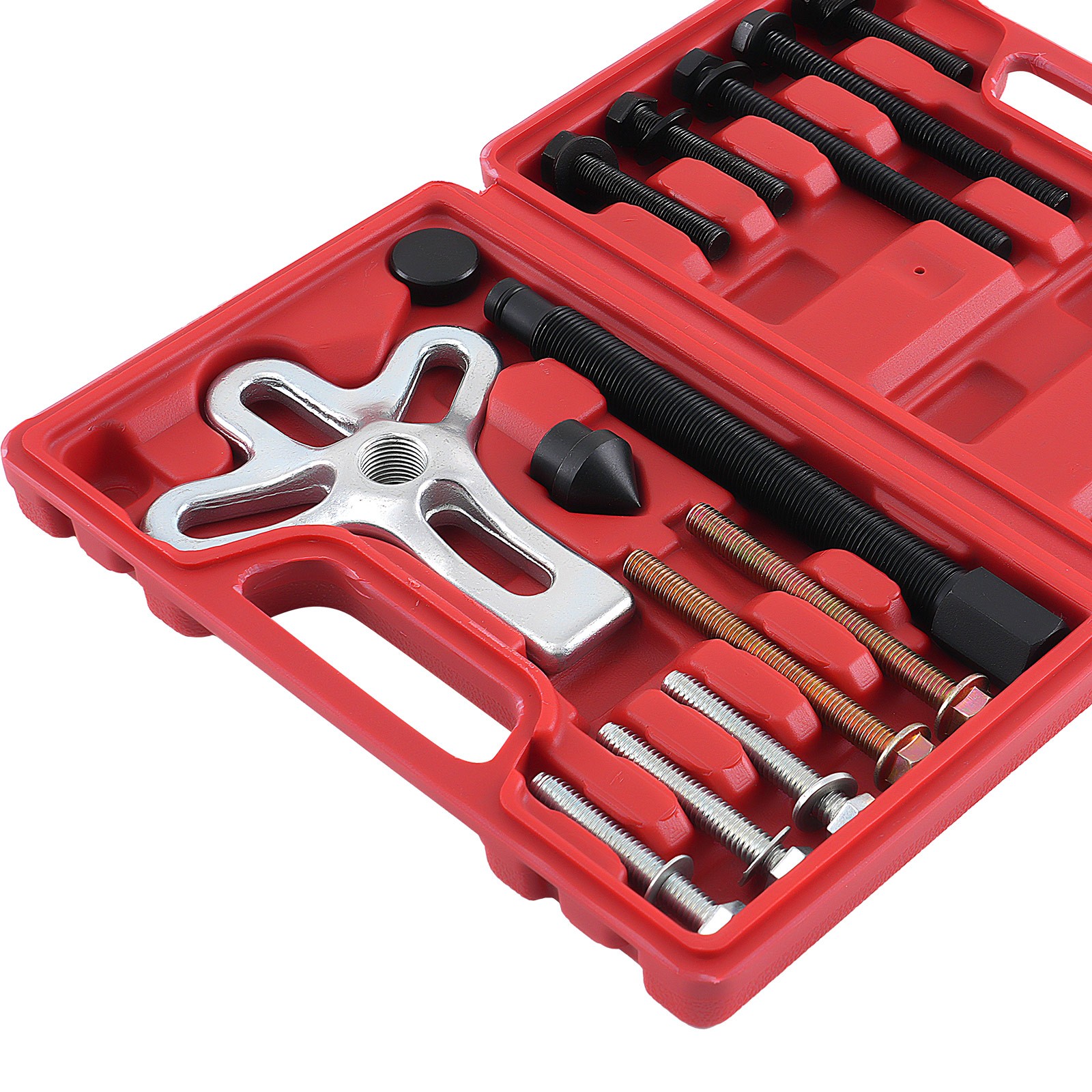 Crankshaft Pulley Puller Set 13pc Carbon Steel for Engine Harmonic Balancer