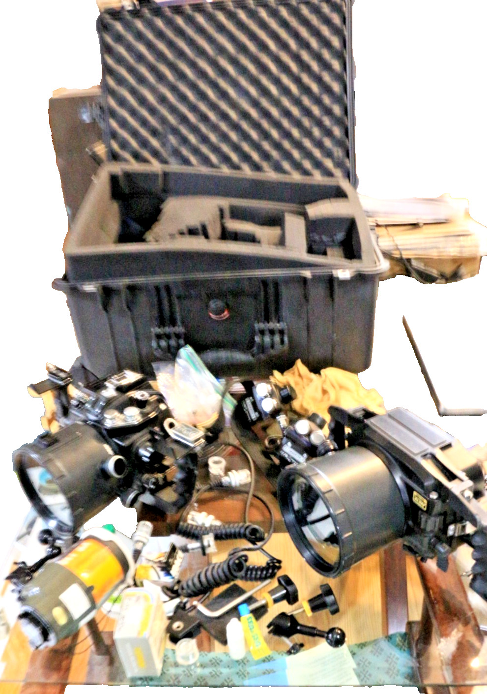 Sea & Sea Underwater Photography Cases MDX & DXD80 for Nikon D80 in Pelican Case