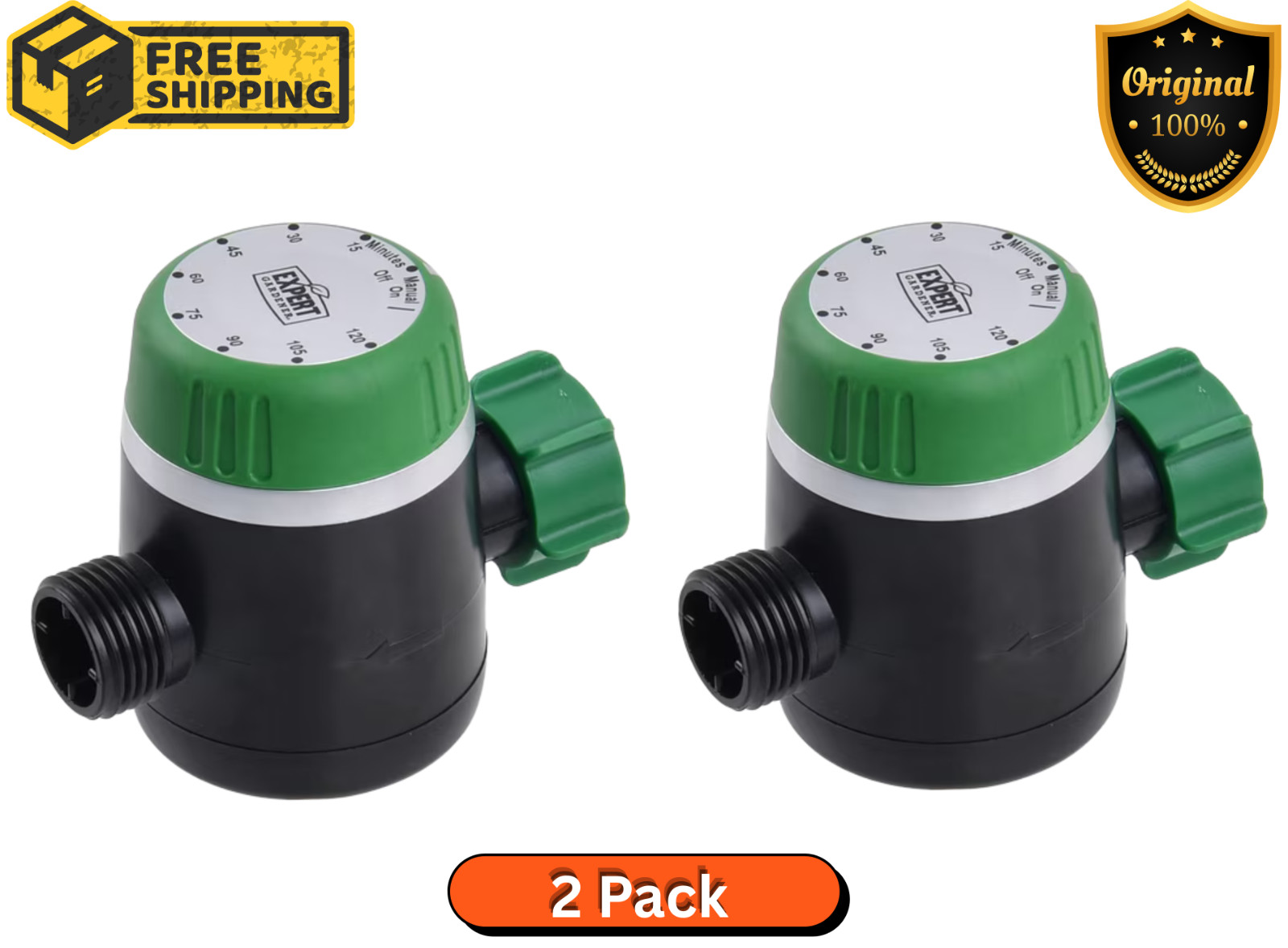 Dial Faucet Mechanical Timer Watering Controller 120min Outdoor Hose Garden New