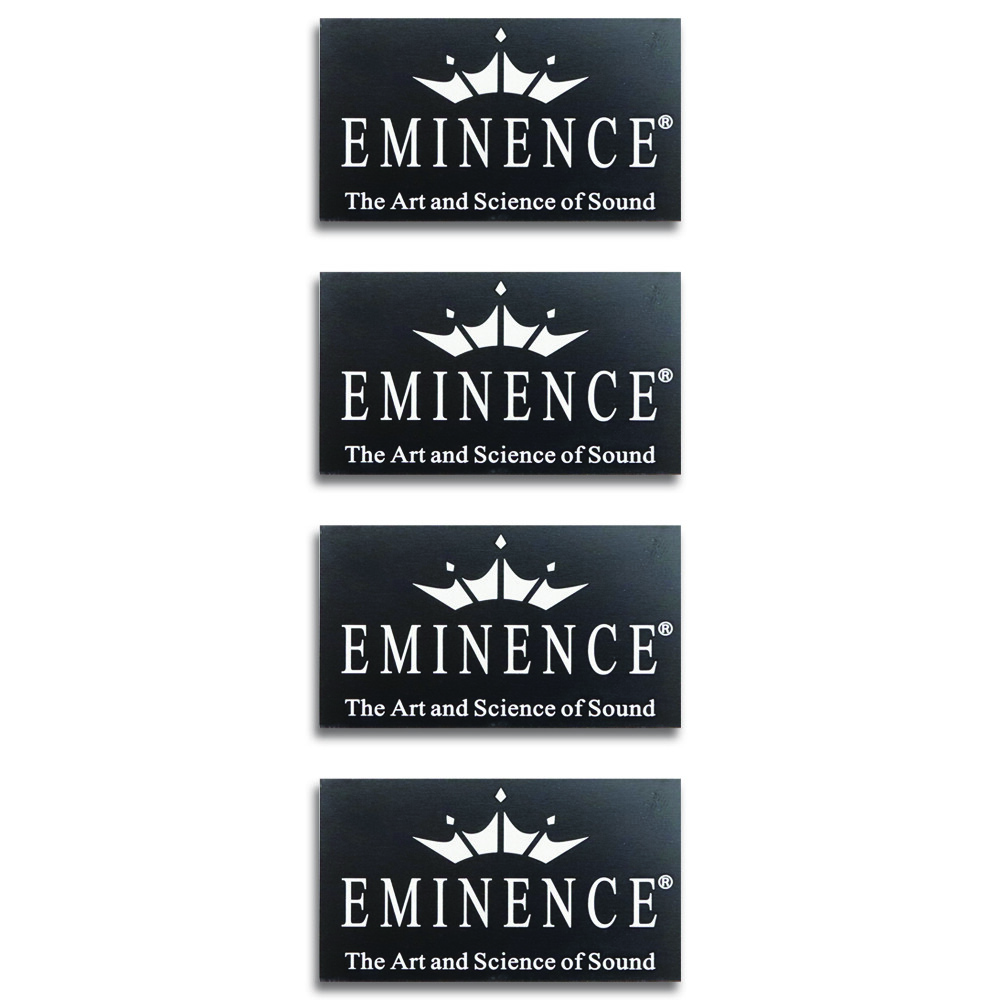 Eminence Speaker Grill Badge Aluminum Logo 55.8mm(2.2")X31.7mm(1.25")