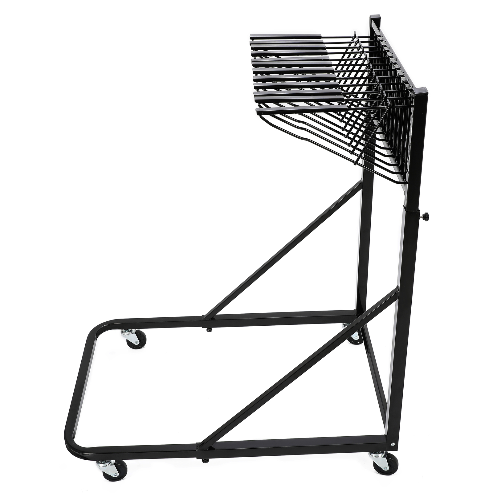 Mobile Blueprint Holder Storage Rack Hanging Poster Display w/12 Bracket 240 lbs