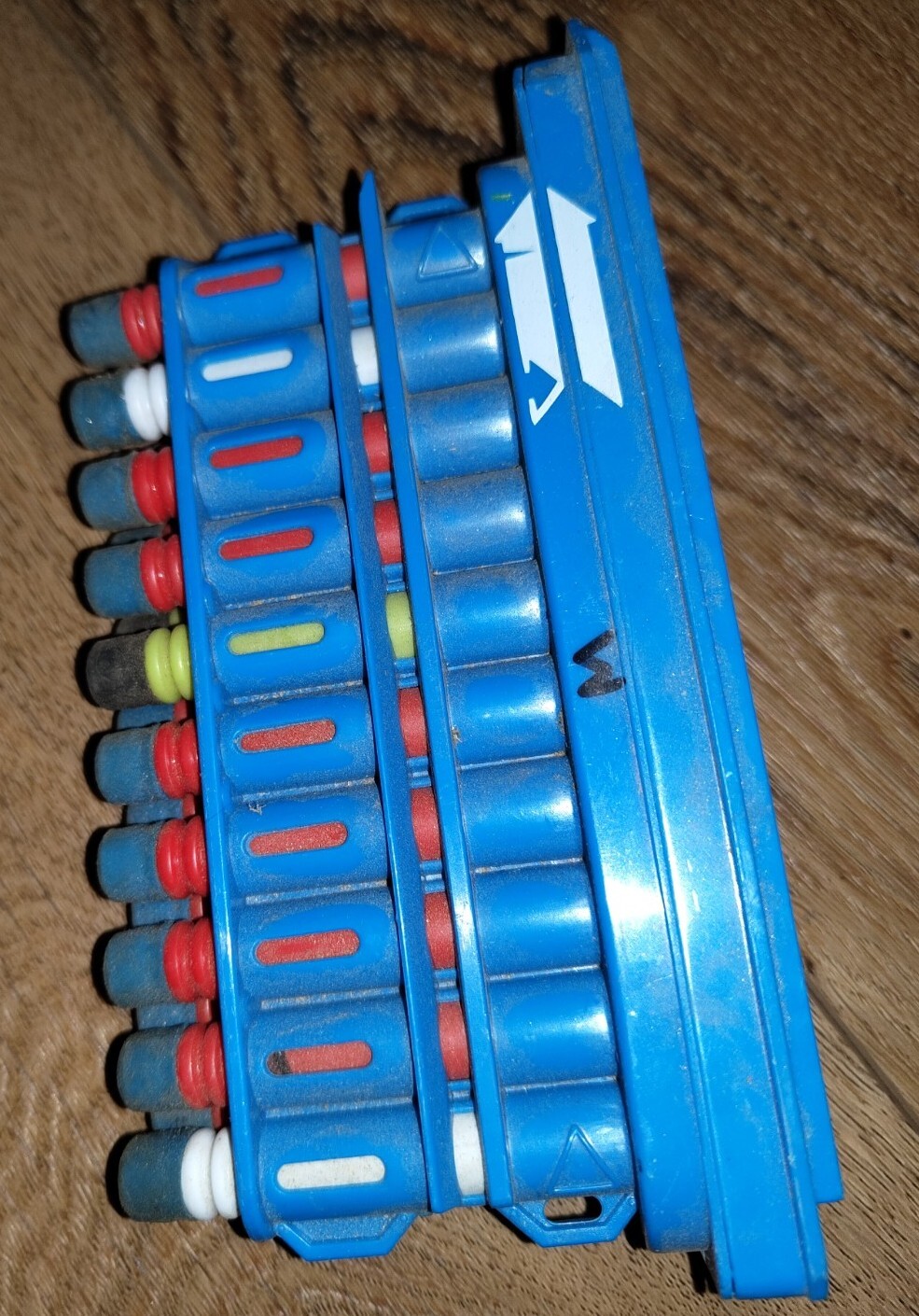1 LOADED CLIP MULTI COLOR 20 DARTS Mattel Boom Co Dart Rapid Madness Dart Clip