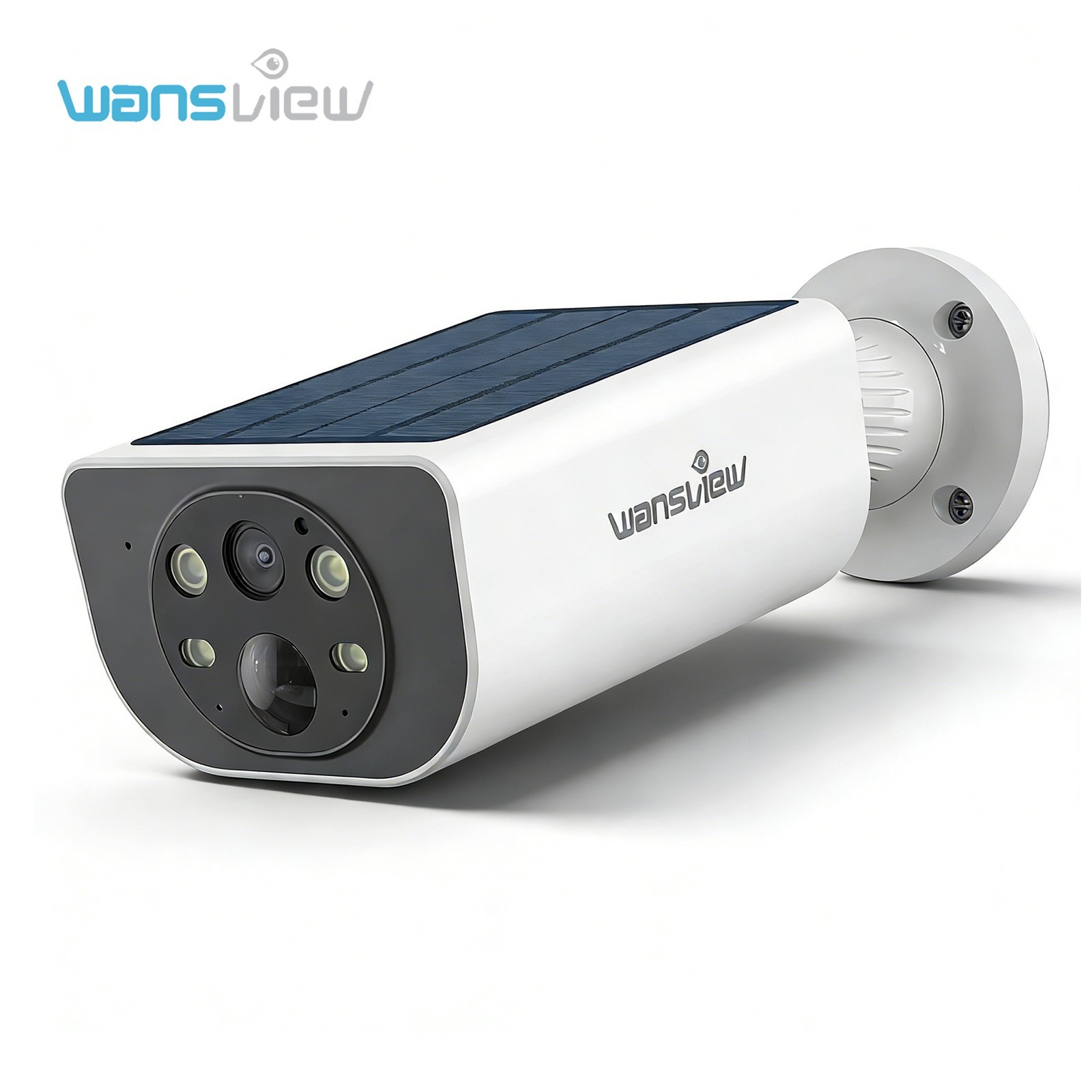 Wansview S1 Solar Security Camera 2K Wireless Outdoor Cam Human Detection