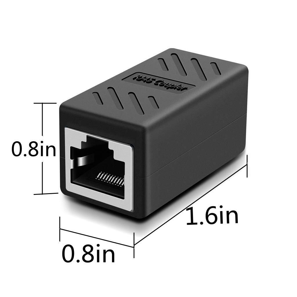 5pcs RJ45 Inline Coupler Cat7 Cat6 Cat5e Ethernet LAN Network Cable Adapter 5x