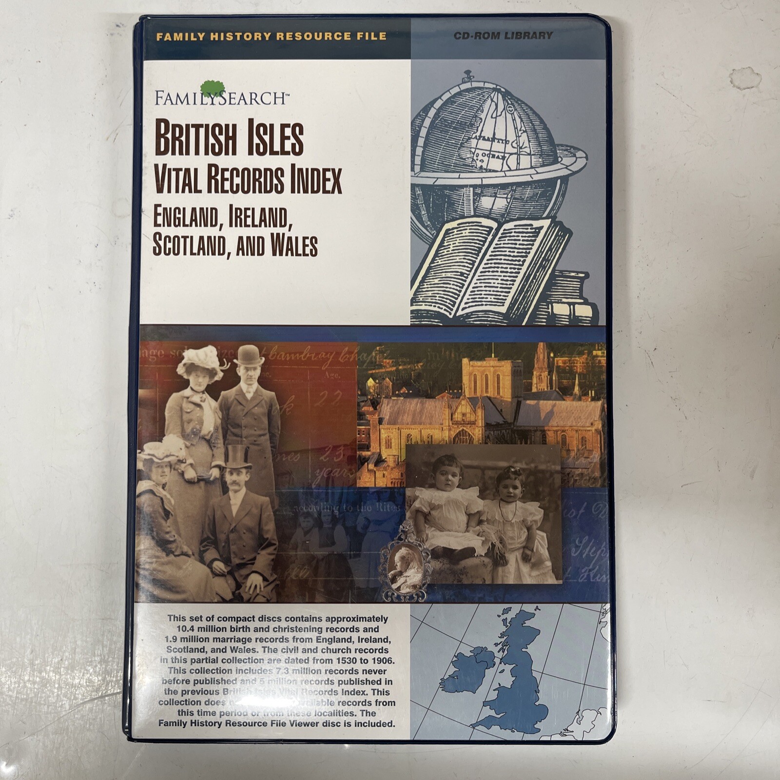 BRITISH ISLES VITAL RECORD INDEX - CD ROM LIBRARY - 17 x CD's -  GENEALOGY