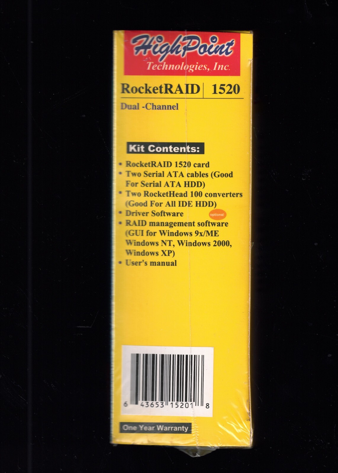 HighPoint RocketRaid 1520 PCI SATA RAID Controller