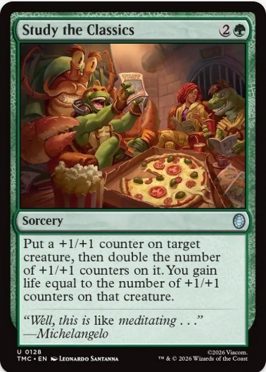 1 x Study the Classics - Teenage Mutant Ninja Turtles Commander - LP - MTG