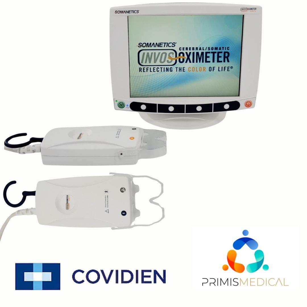 Covidien 5100C INVOS Cerebral/Somatic Monitor w/ 5100C-PA Preamplifier 1-2 3-4