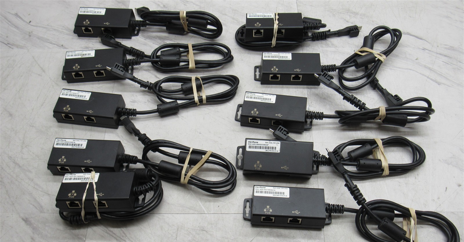10 LOT - VeriFone LBL278-002-01-A Ice Cube Cables for M400 Ethernet USB-C