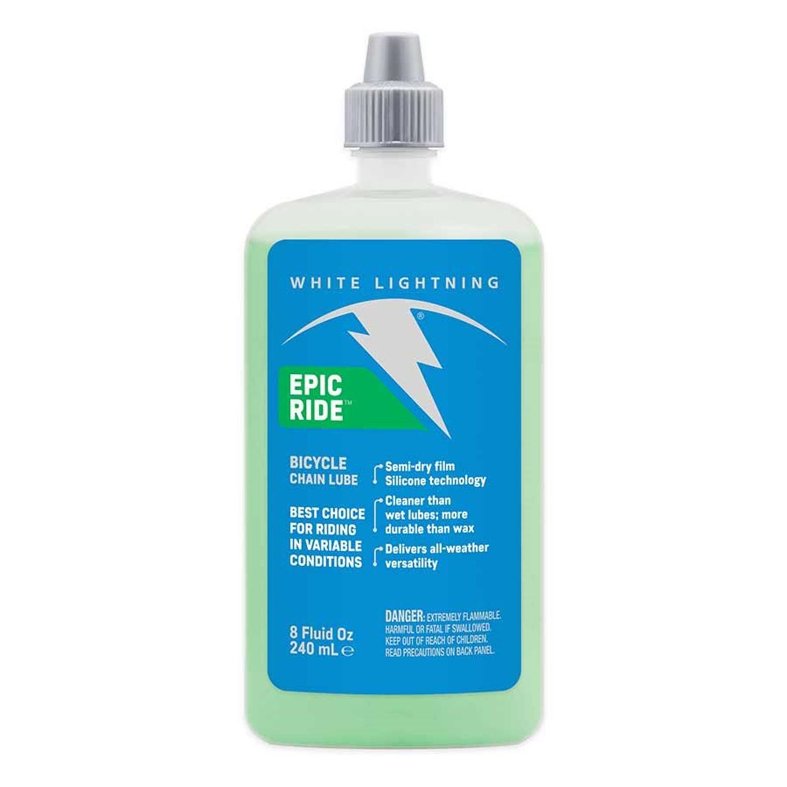 White Lightning Epic Ride All Conditions Light Lube - 8oz - Squeeze E50080102