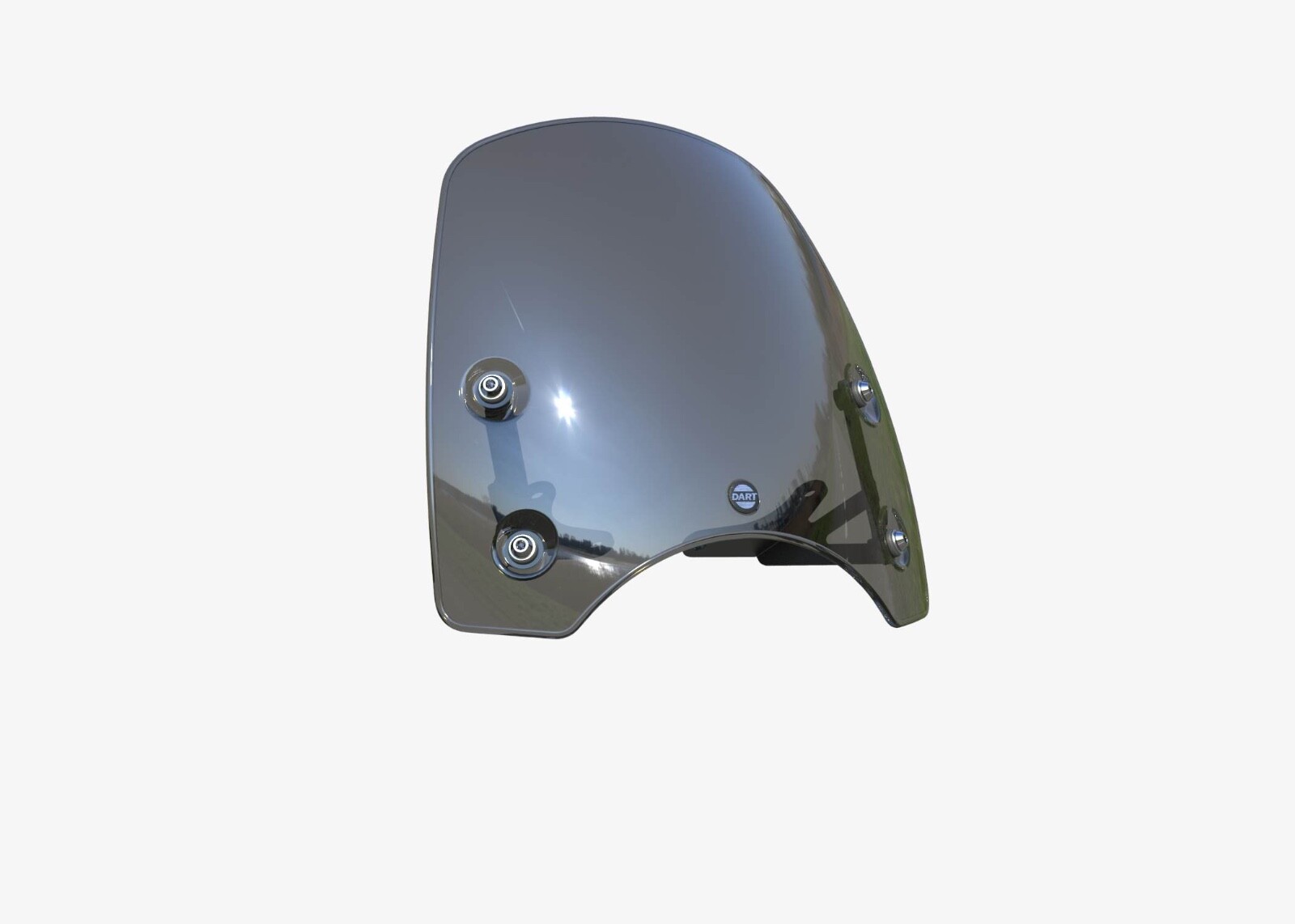 Genuine Dart Classic S3 Flyscreen- Royal Enfield Interceptor 650 - Dark Tint