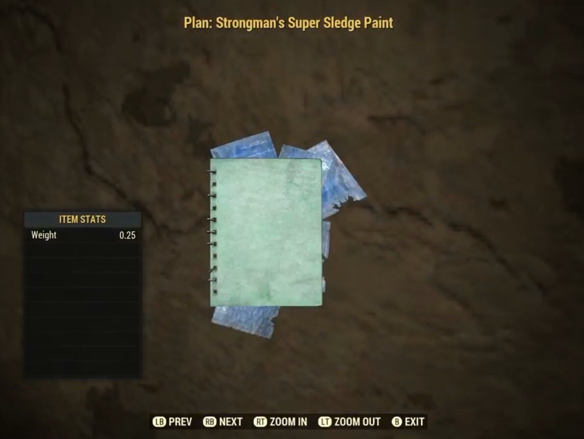 (Xbox) Strongman’s Super Sledge Paint Plan