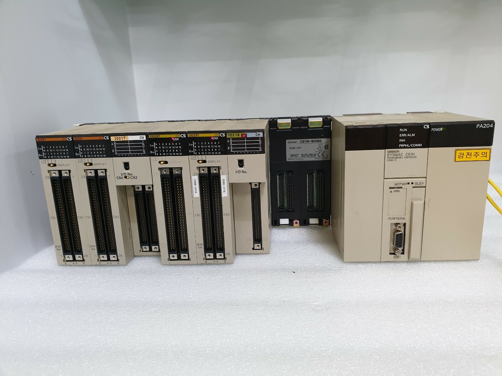 OMRON PLC PA204, CS1H-CPU63-EV1, ID291[2], ID217, OD291[2], OD218