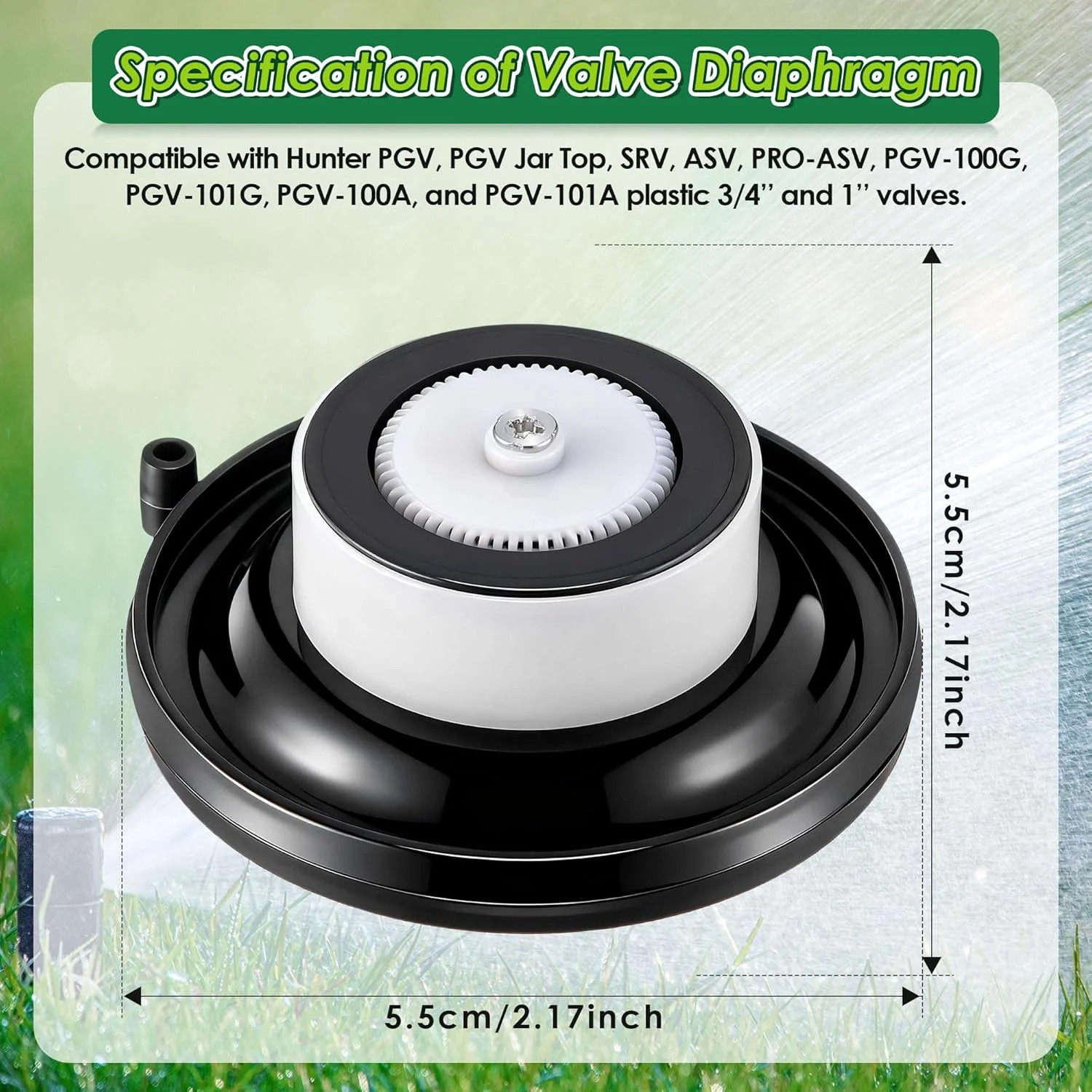 4 Pack 1'' PGV Diaphragm Irrigation Valve Replacement, Compatible with Hunter 33