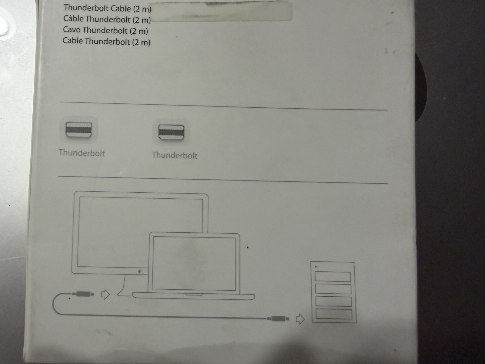 Apple Thunderbolt Cable 2M - White - MD861LLA