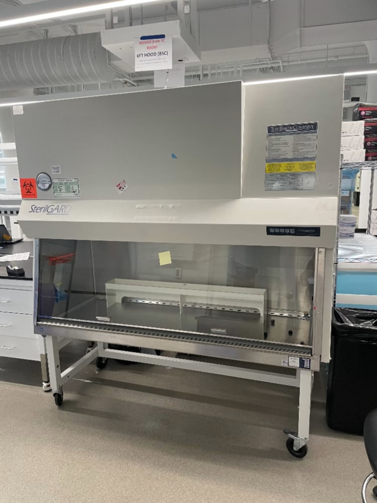 Baker Sterilgard e3 SG603A-HE /SG604 Class II Type A Biosafety Cabinet/6 mo wrty
