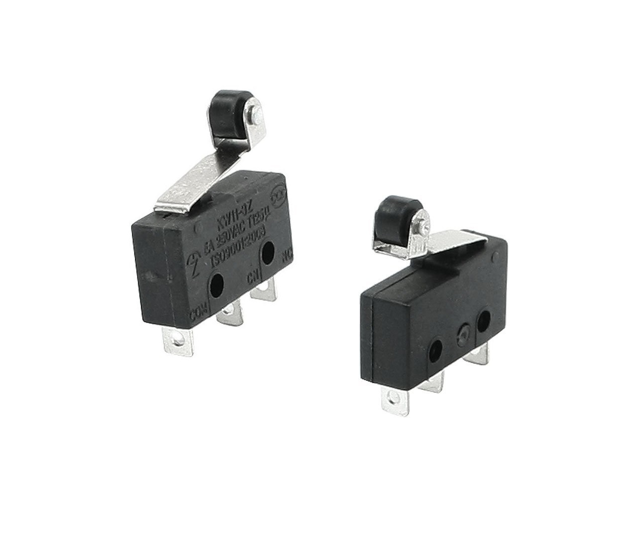 2pcs NEW Tact Switch 3A 5A 250V Microswitch Round Handle 3PIN
