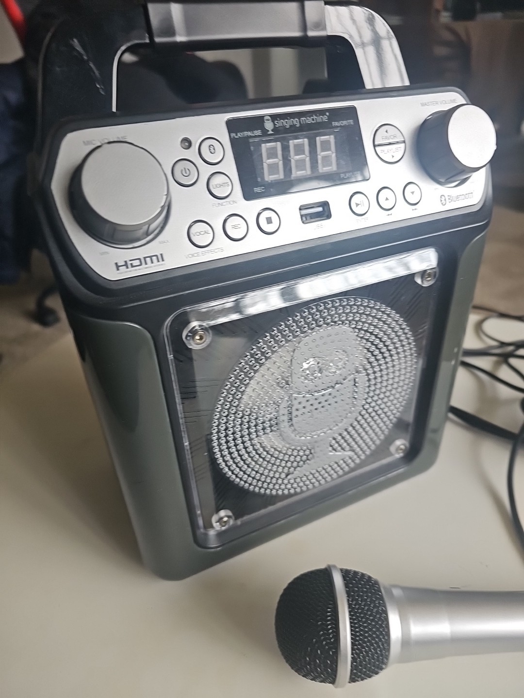 Singing Machine Bluetooth Karaoke System Tested Works With Microphone