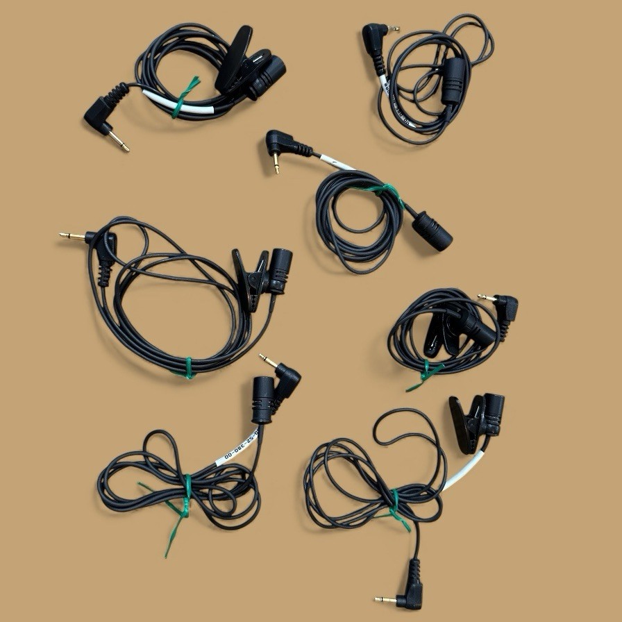 *Lot of 7* FrontRow 890-52-380/890-88-303 DLM & OLM Lapel Microphones